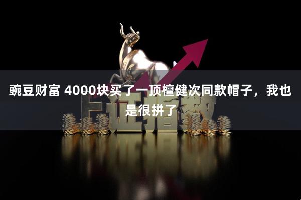 豌豆财富 4000块买了一顶檀健次同款帽子，我也是很拼了